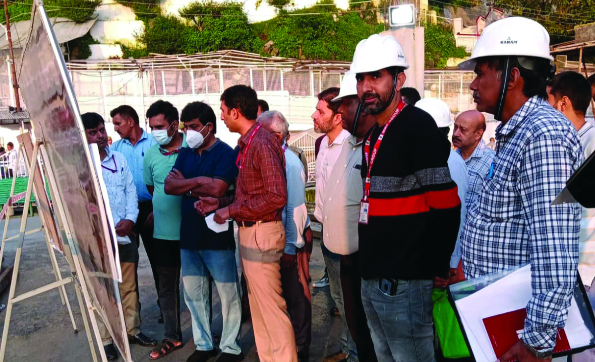 Chief Secretary reviewing status of ongoing mega projects at Shri Mata ...