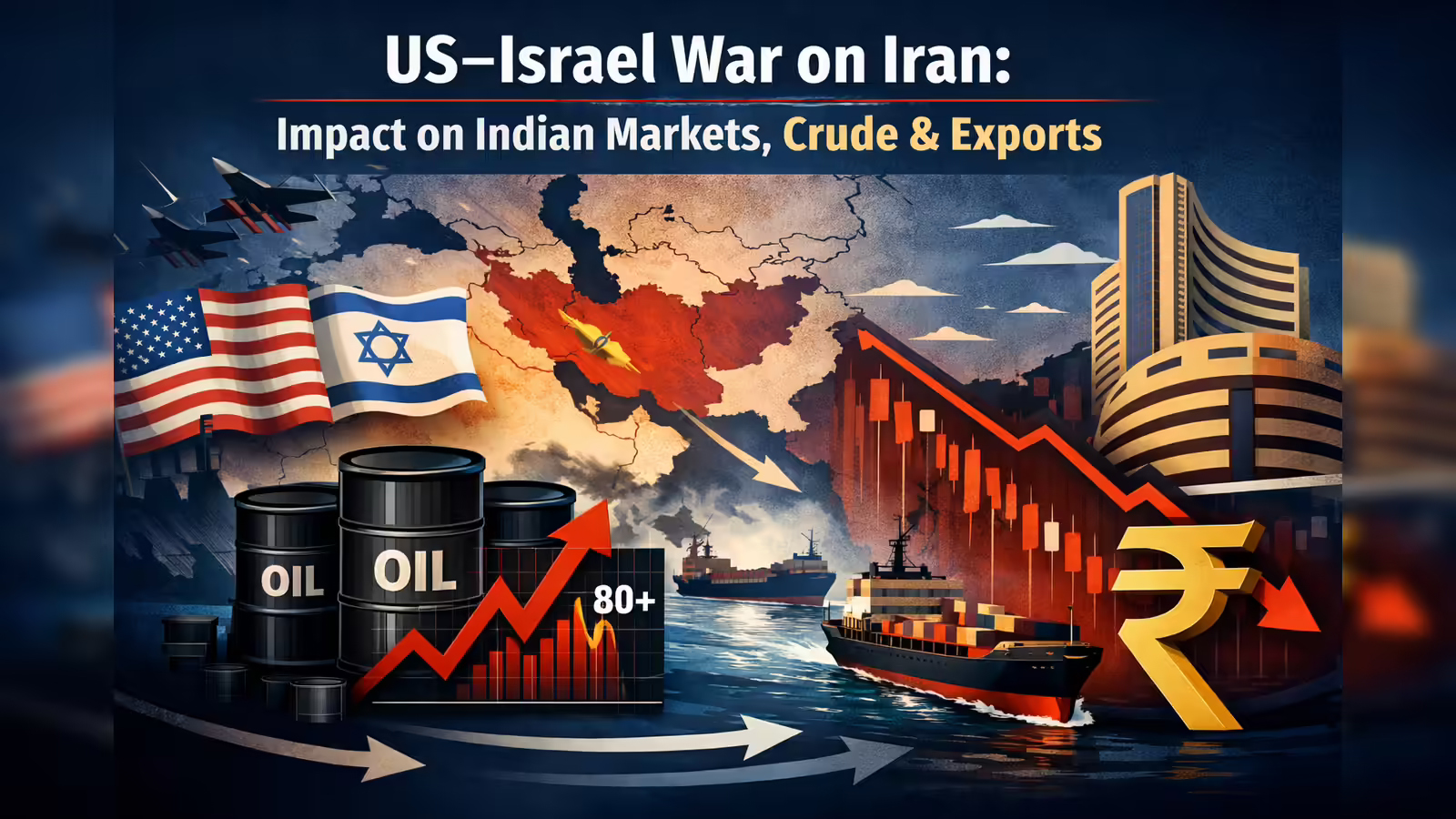 Oil prices soar and stock prices fall as US-Israel war with Iran ...